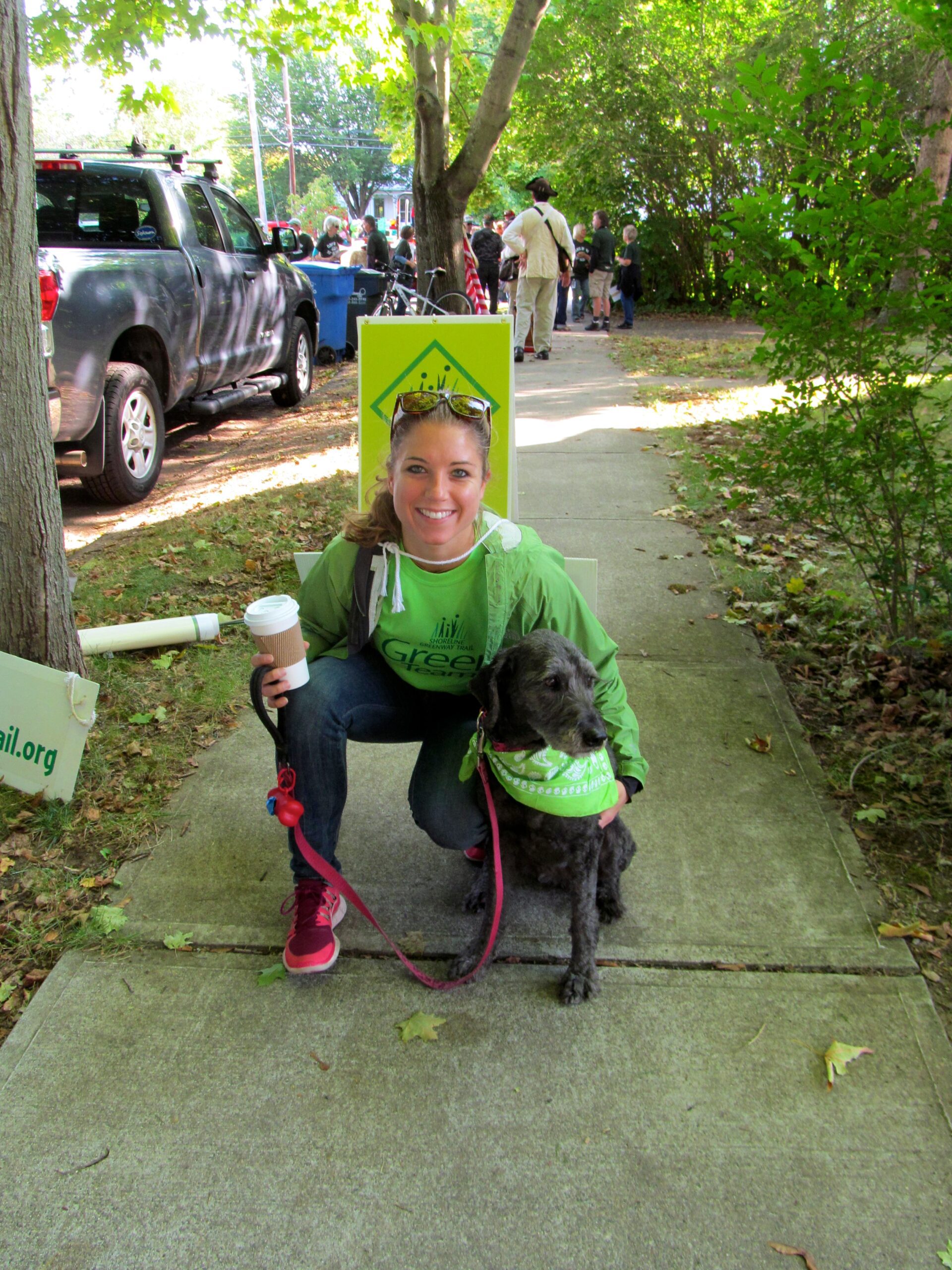 chelsea anderson and "Bella at her first parade!