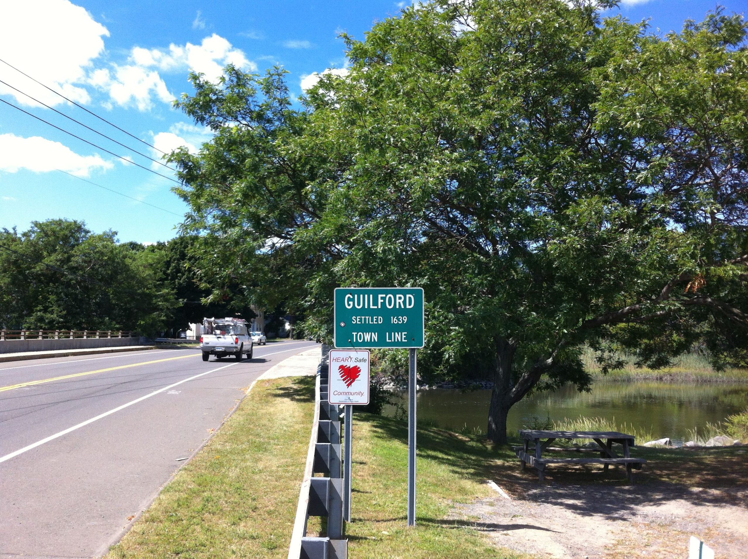 View of Route 1 site of proposed Shoreline Greenway Trail Guilford Section