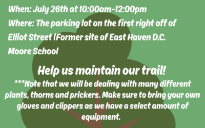 East Haven Trail Maintenance Session, 7/26